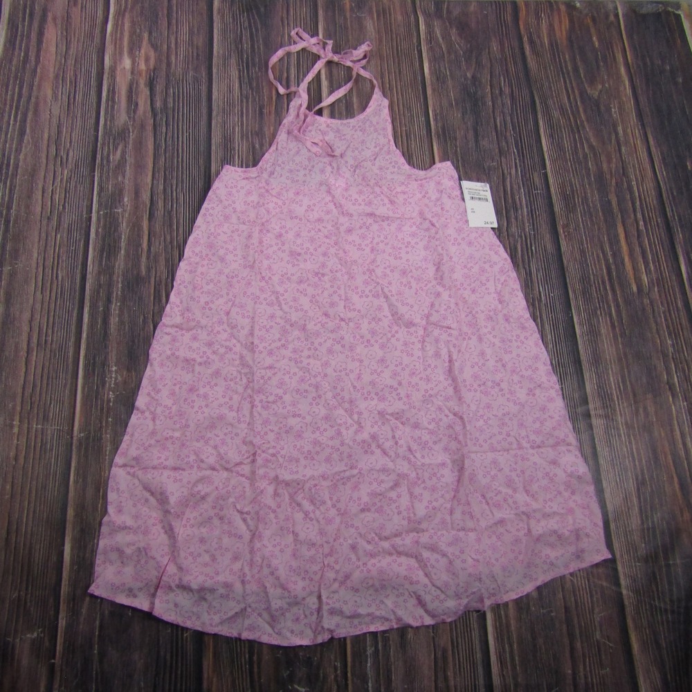 Abound Halter Dress Women XS Pink Daisy Sakura Floral Mini RK451901MI